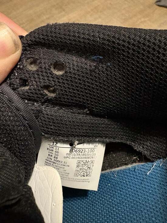 Nike Dunk Low Airbrush Industrial Blue FD6923-100 - Picture 5 of 6